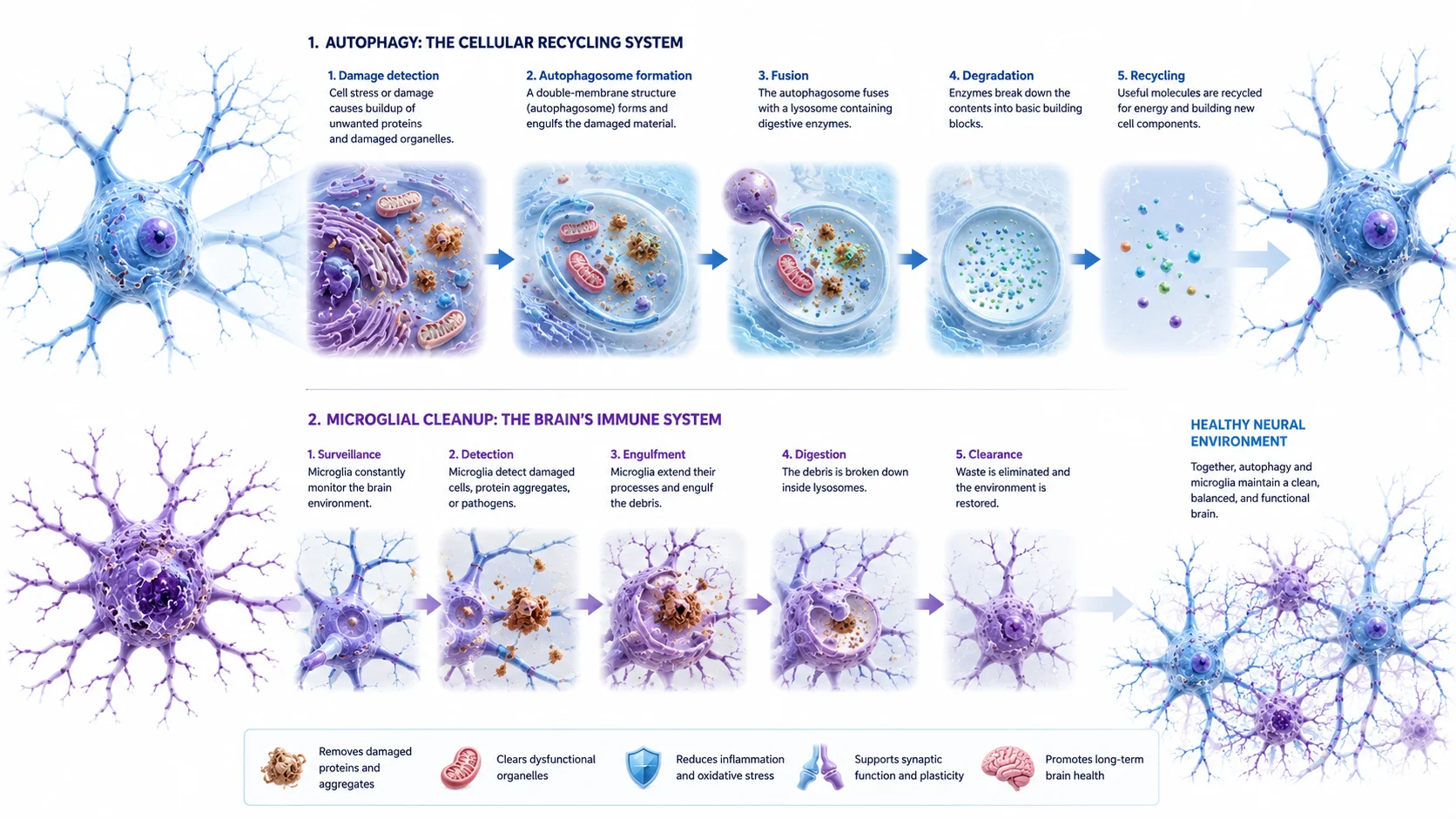 Does Your Brain Eat Itself? explanatory diagram