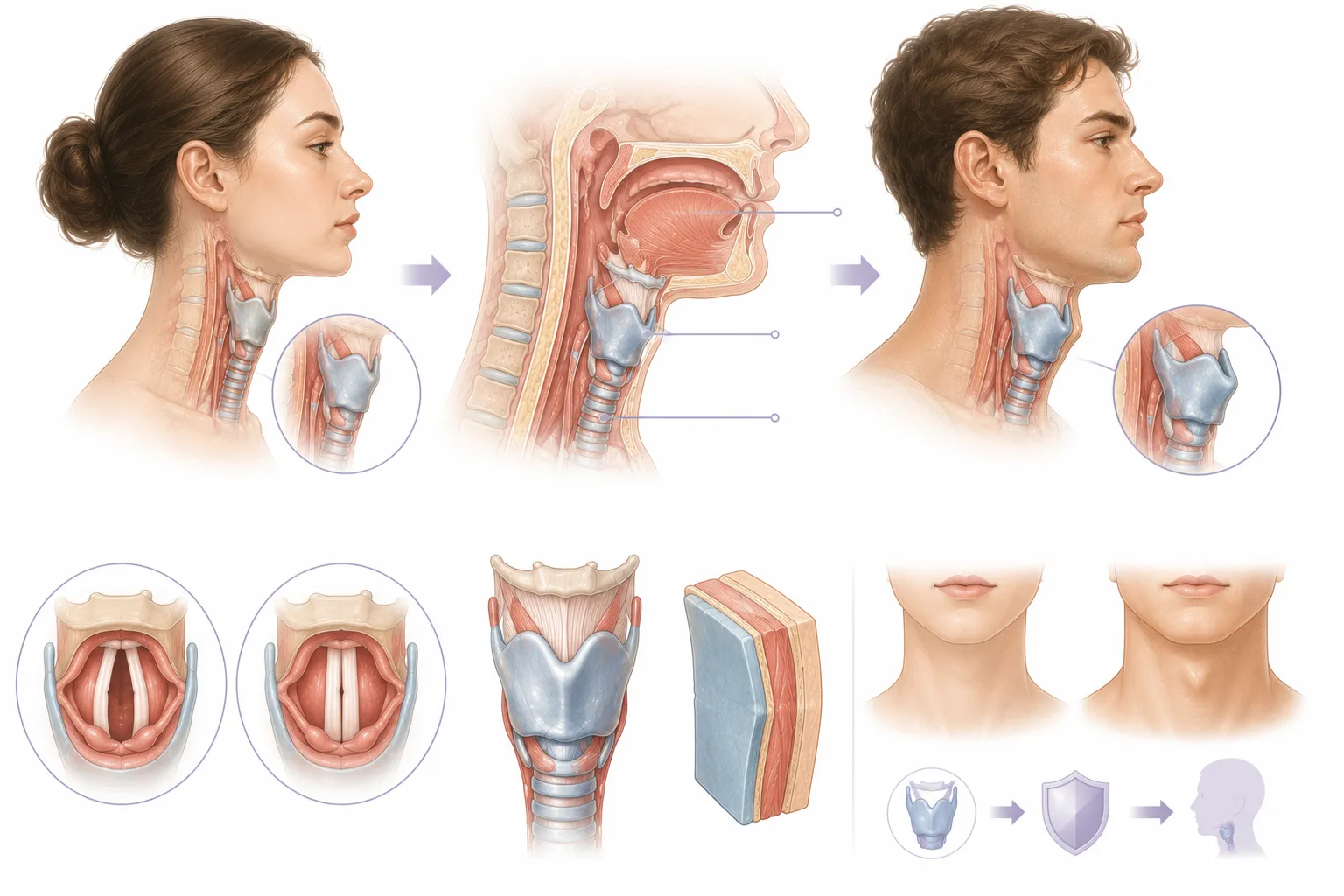 Why Do We Have an Adam's Apple? explanatory diagram