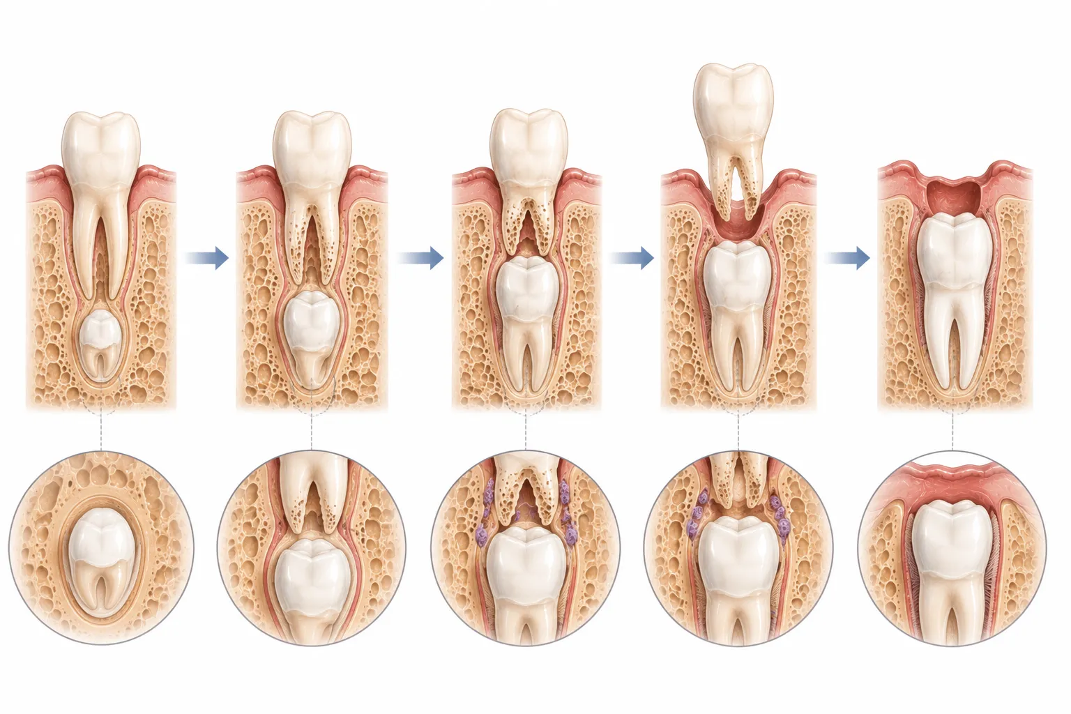 Why Do We Lose Our Baby Teeth? explanatory diagram