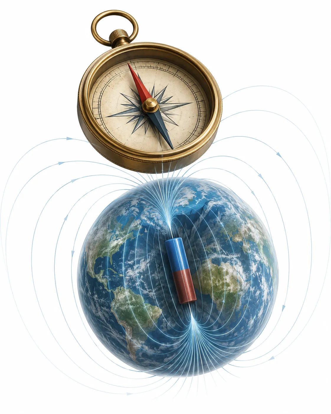 How Does a Compass Know Which Way Is North?