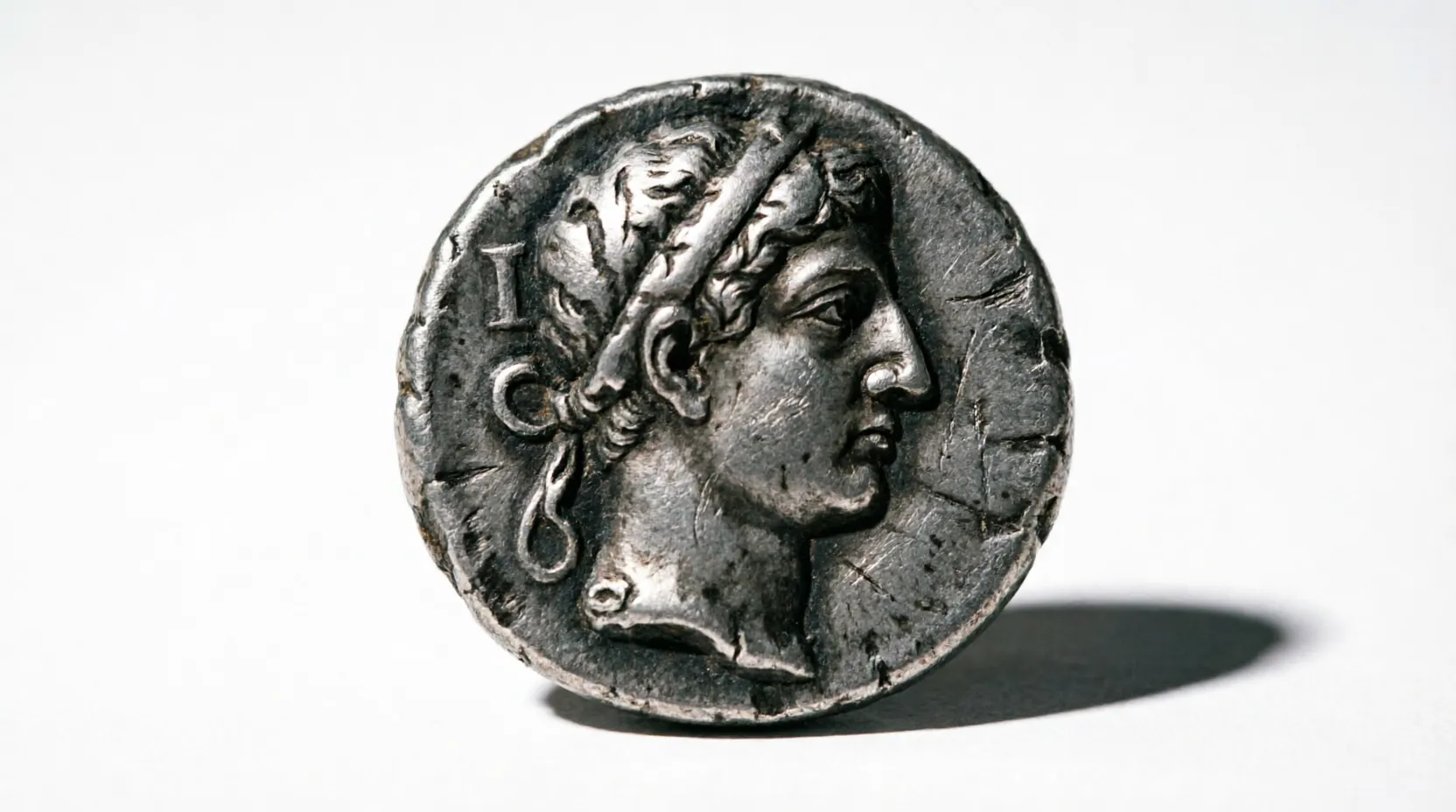 Comparison of Cleopatra coin portrait and marble bust