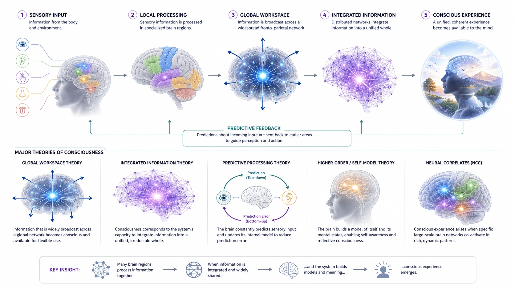 How Does Consciousness Work? explanatory diagram