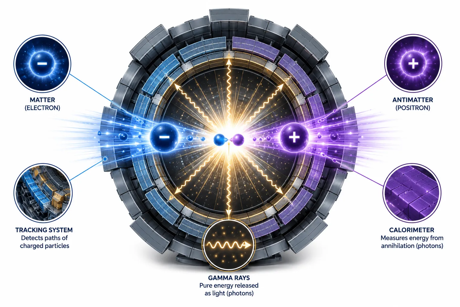 Is Antimatter Real? explanatory diagram