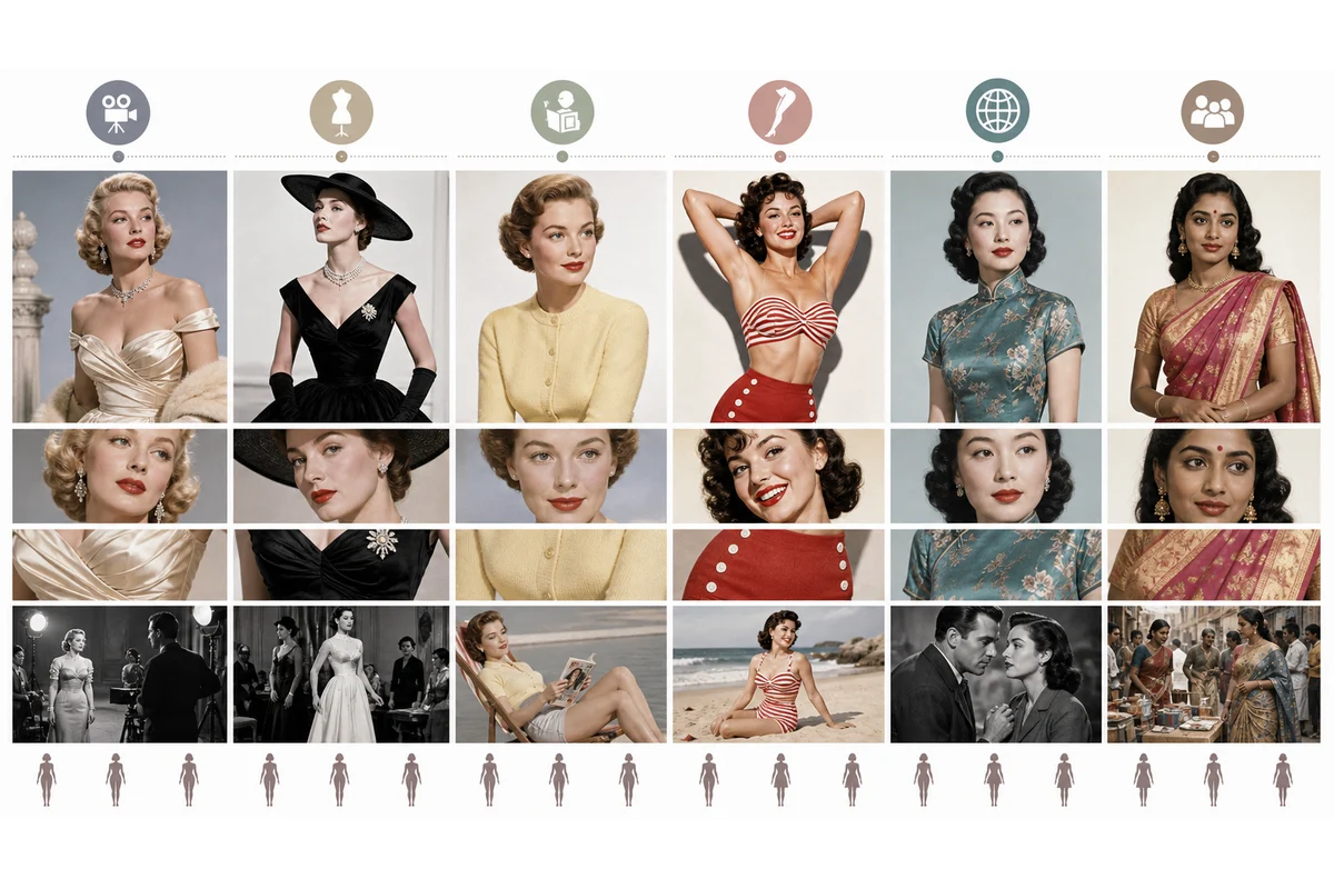 Was Marilyn Monroe Really the Beauty Standard of Her Era? explanatory diagram