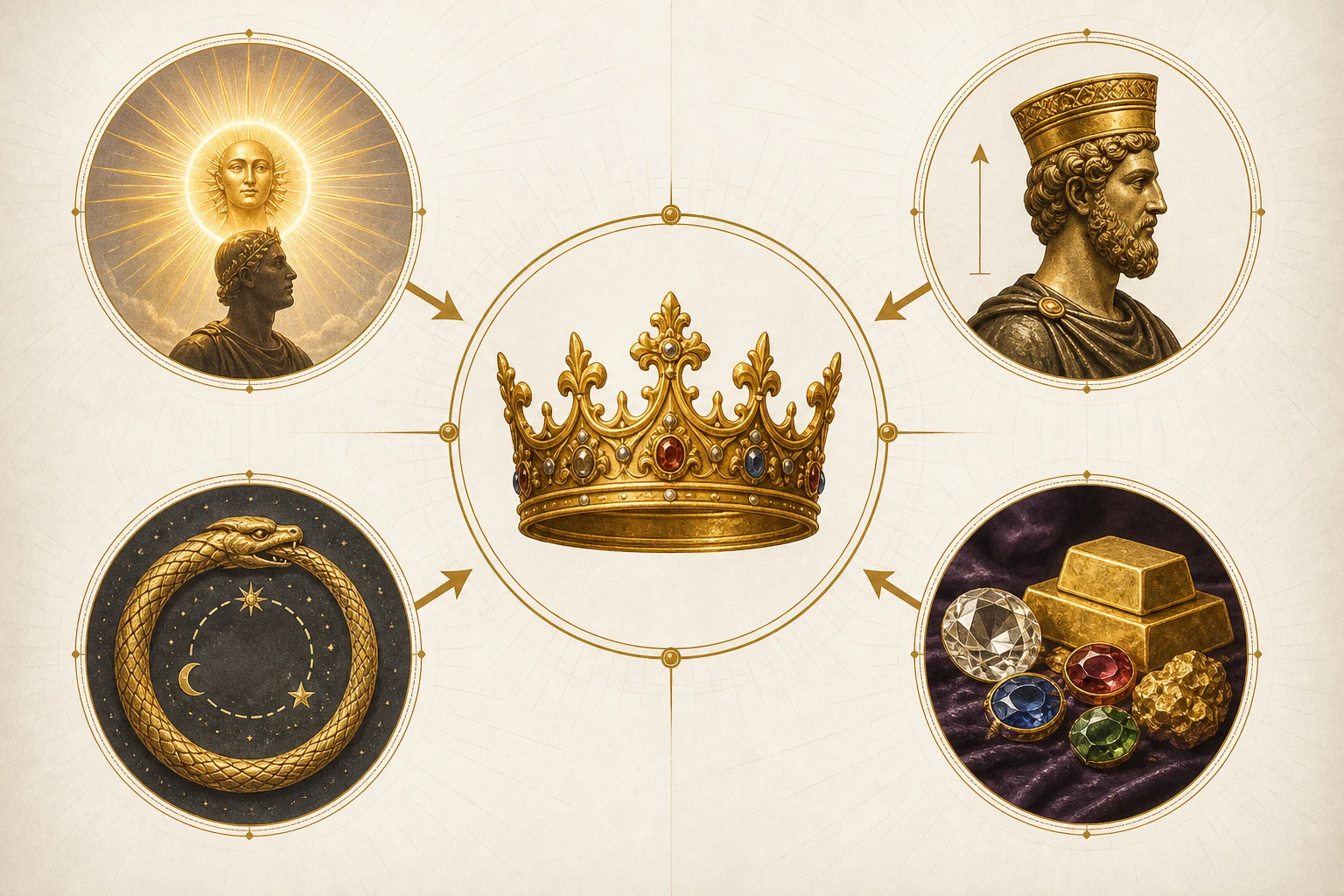 Why Are Crowns Associated With Kings? explanatory diagram