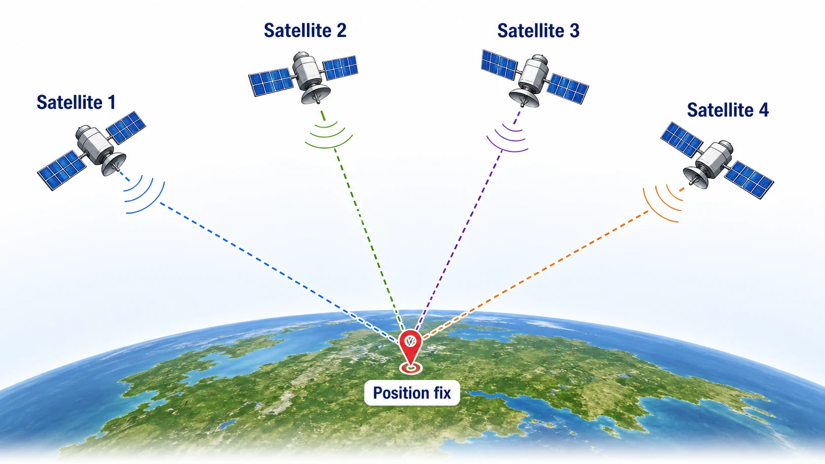Why Are GPS Satellites So Accurate? explanatory diagram