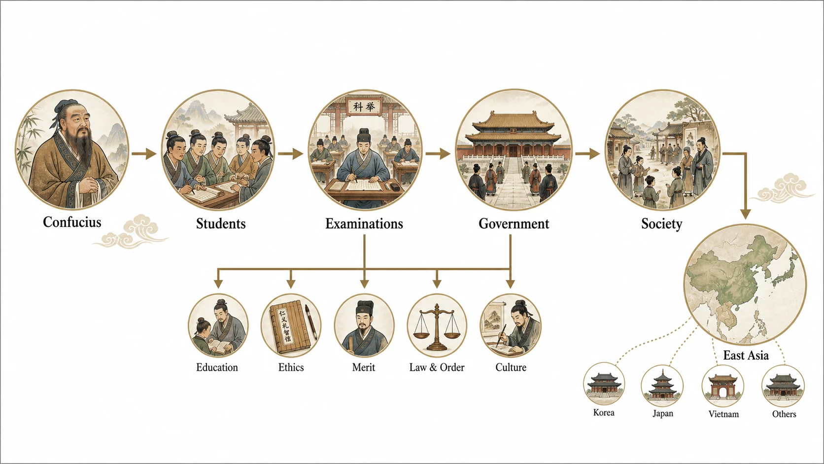 Why Did Confucius Become So Influential? explanatory diagram