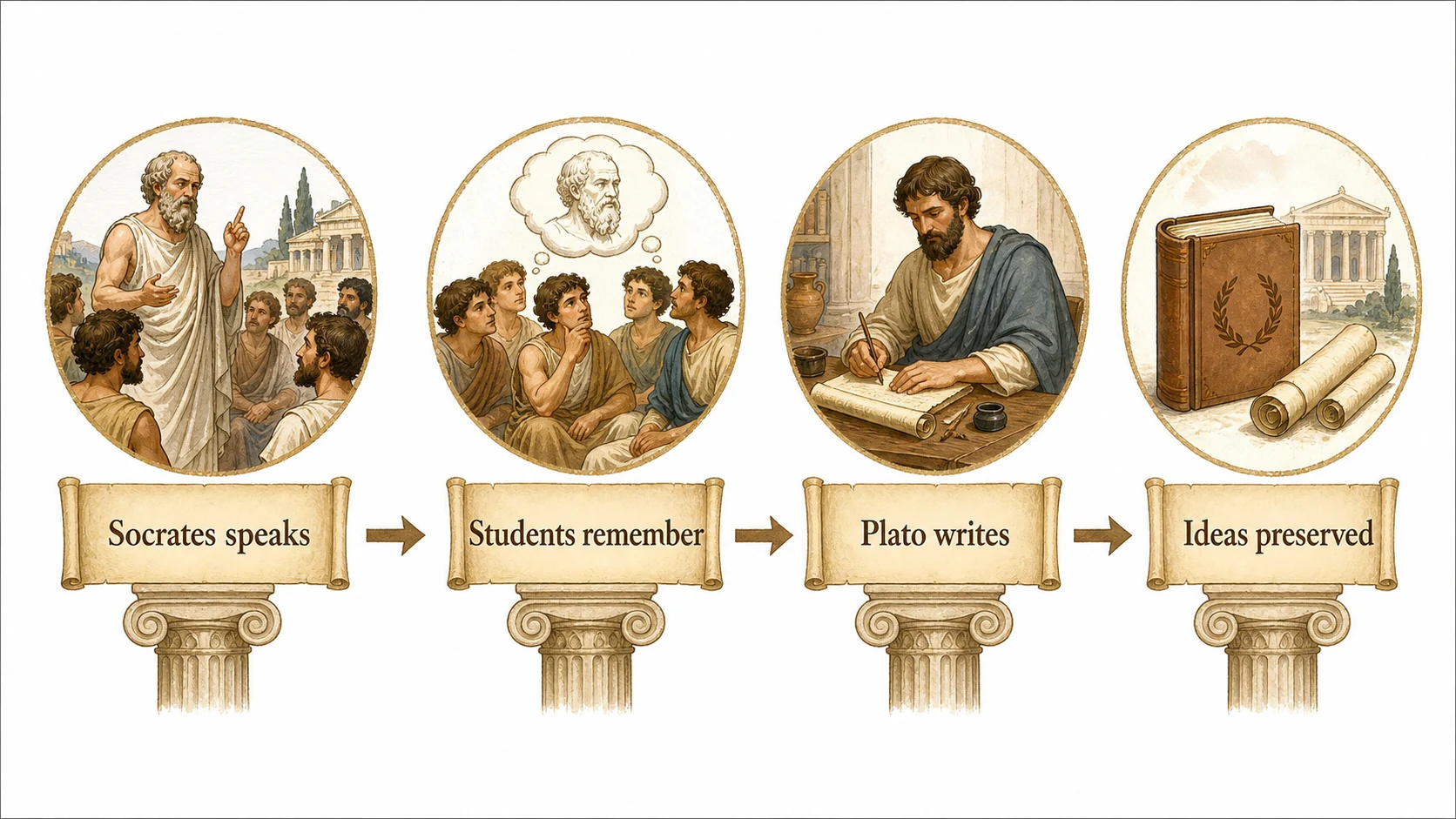 Why Didn't Socrates Write Any Books? explanatory diagram