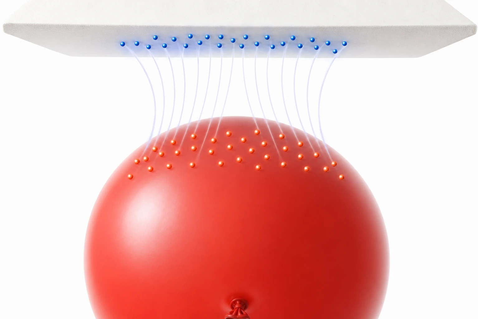 Why Do Balloons Stick to Ceilings? explanatory diagram