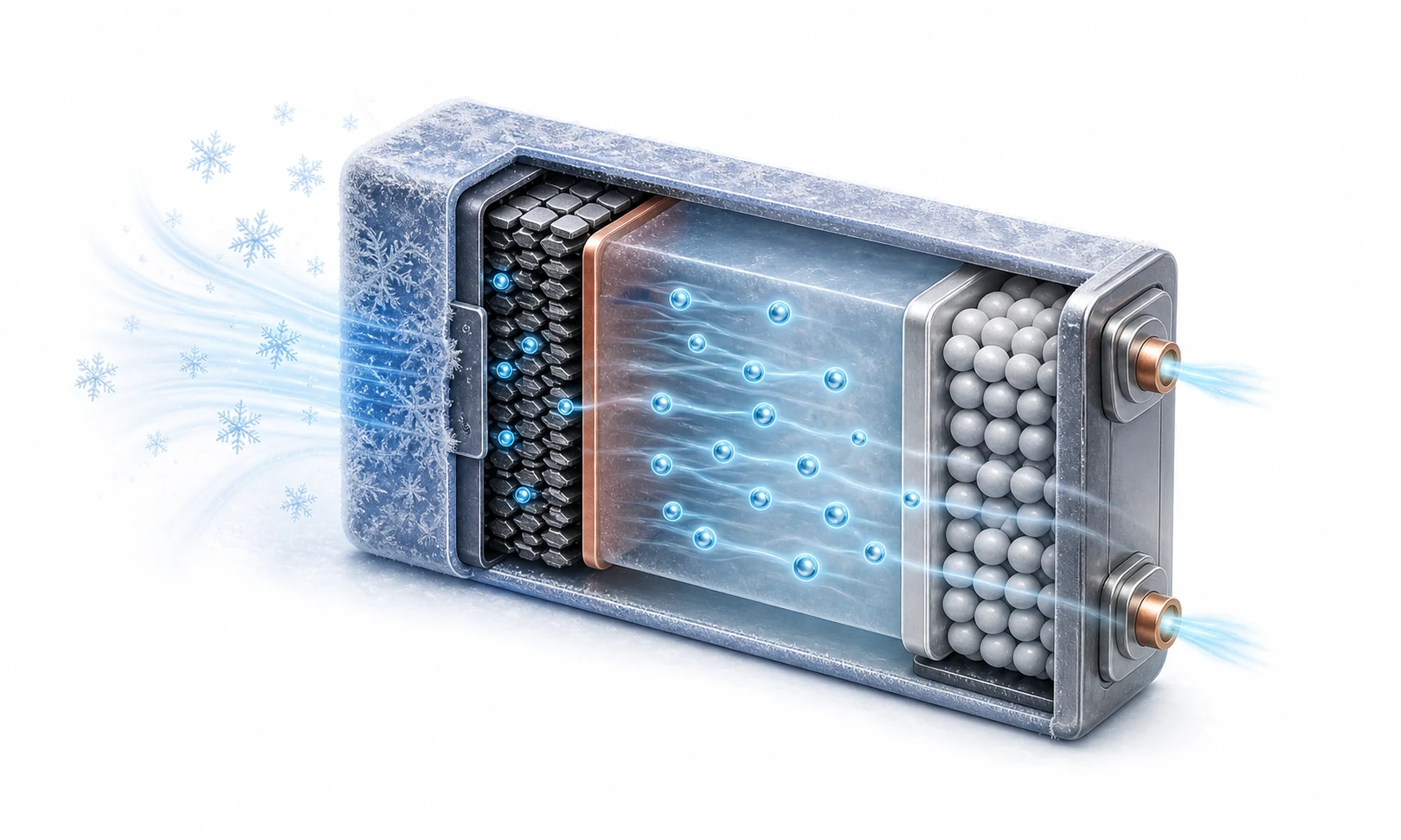Why Do Phone Batteries Die Faster in Winter? explanatory diagram