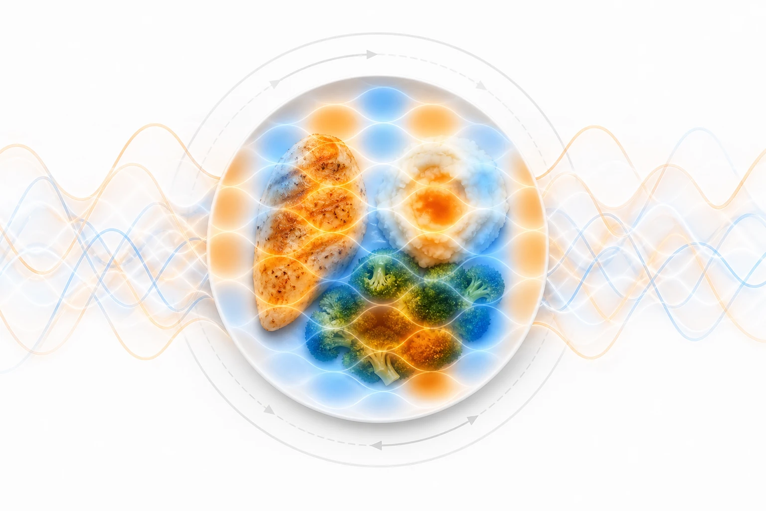 Why Does Microwave Food Get Hot Unevenly? explanatory diagram