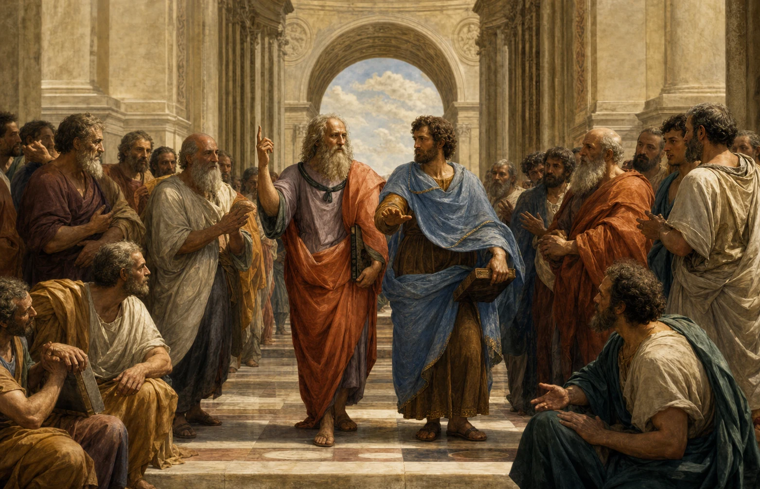 Why Does Plato Point Up and Aristotle Point Down? hero image