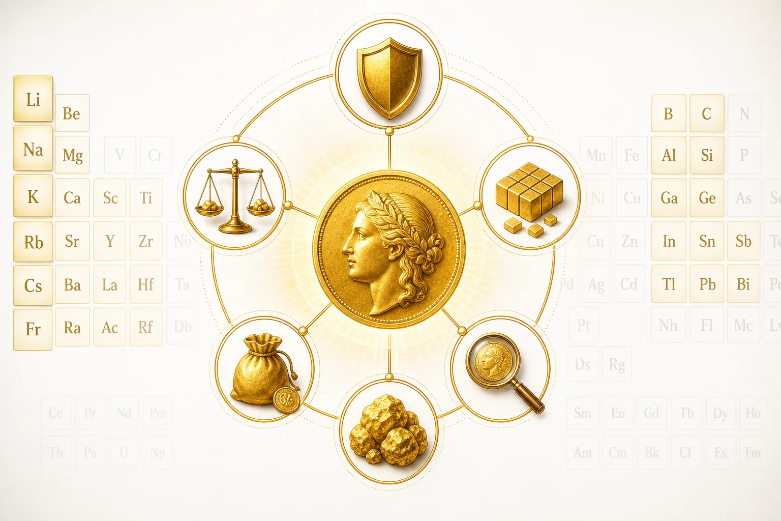 Why Is Gold Associated With Wealth? explanatory diagram