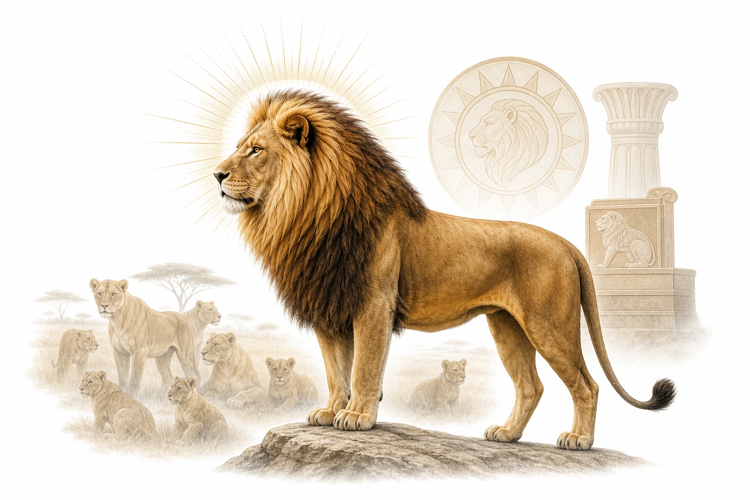 Why Is the Lion the King of the Jungle? explanatory diagram