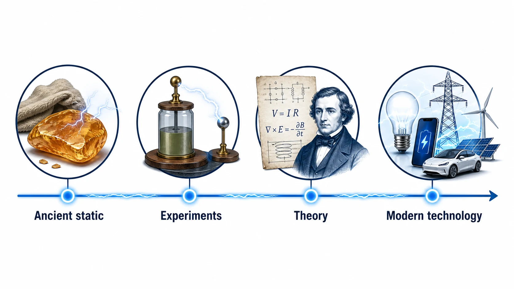 Why Was Electricity Hard to Understand for Centuries? explanatory diagram
