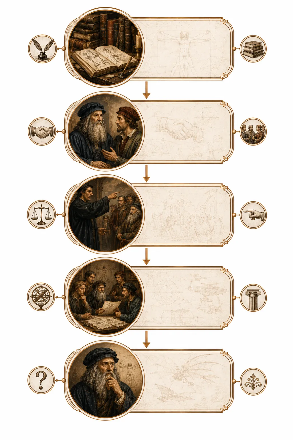 Diagram showing the evidence for Leonardo's sexuality: legal, biographical, and artistic