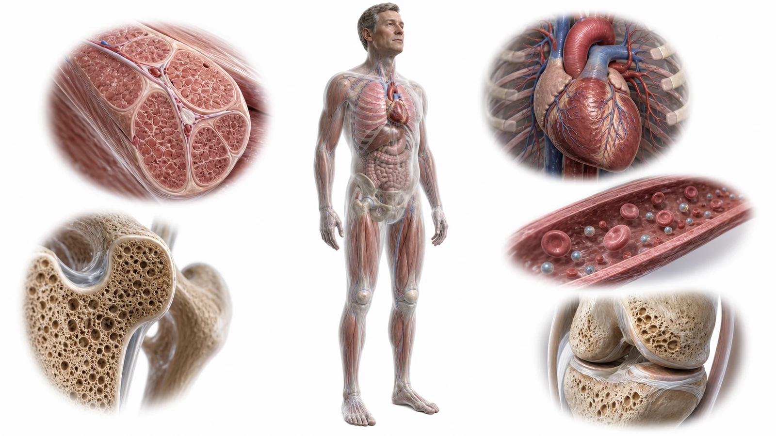 What Happens If You Never Exercise? explanatory diagram