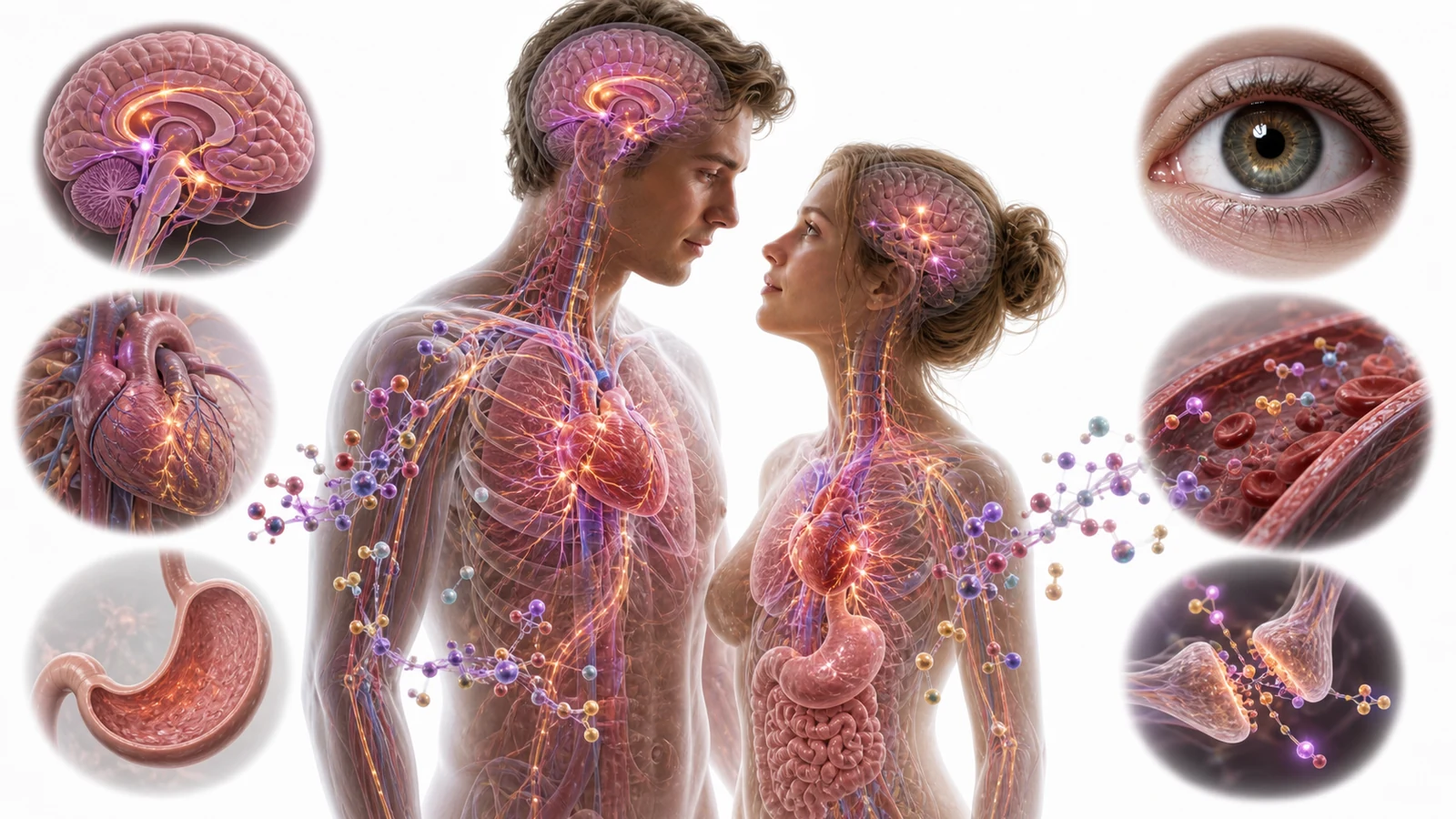 What Happens to Your Body When You Fall in Love? explanatory diagram