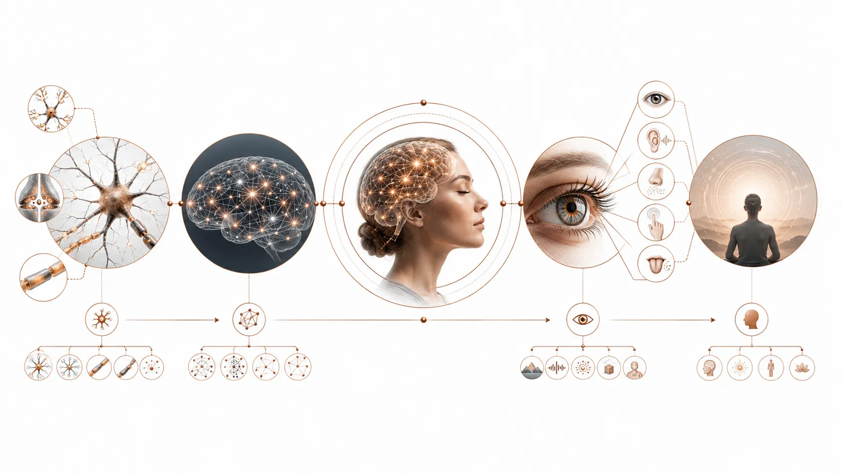 Diagram showing the gap between neural activity descriptions and subjective experience