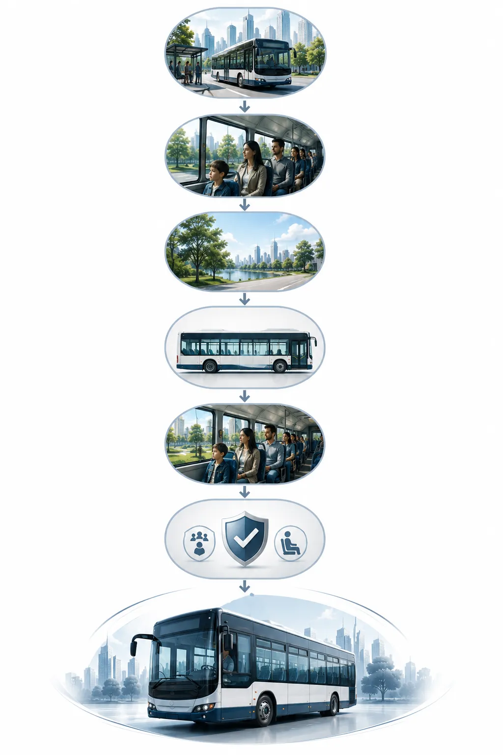 Diagram showing why buses have large windows