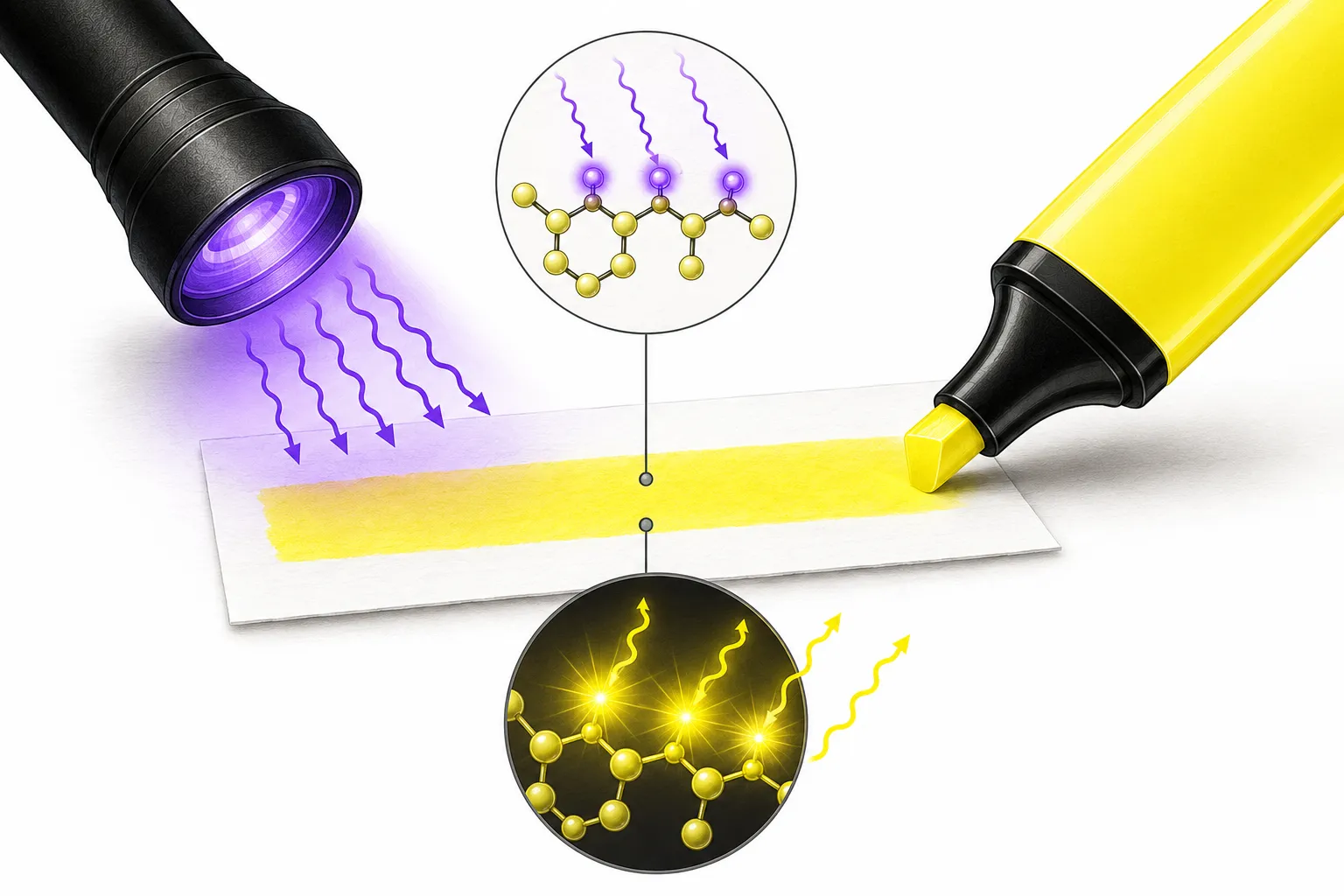 Why Do Highlighters Glow Under Blacklight?