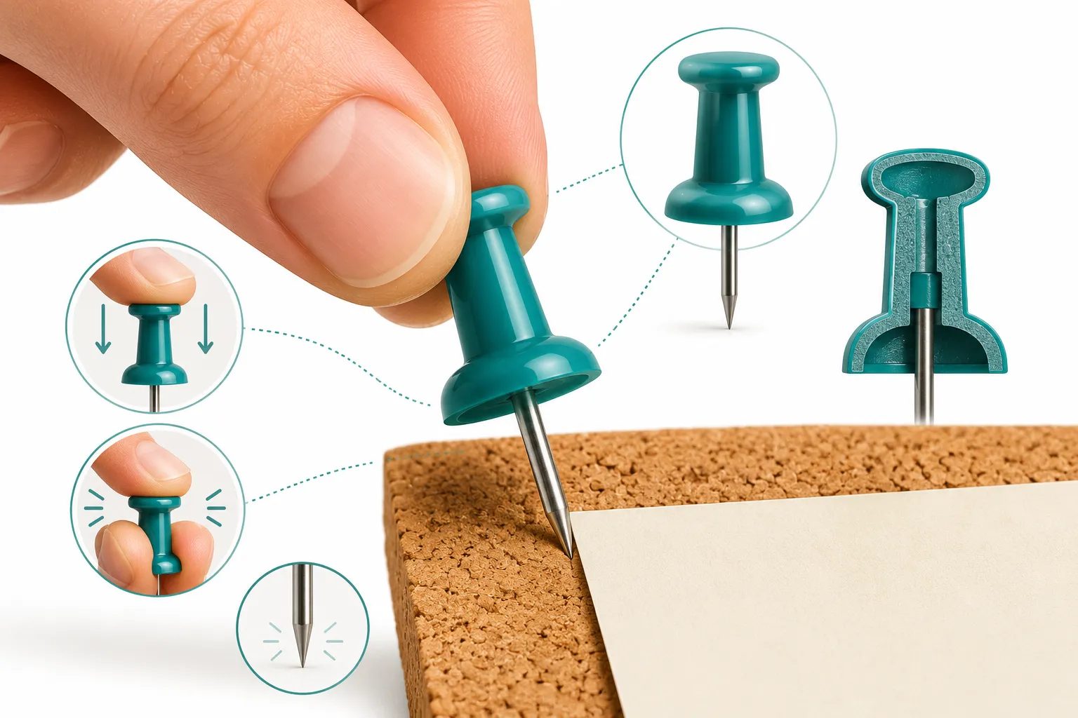 Why Do Push Pins Have Plastic Handles?