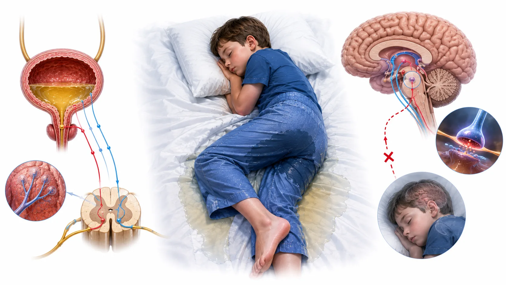 Sleeping child peacefully asleep at night